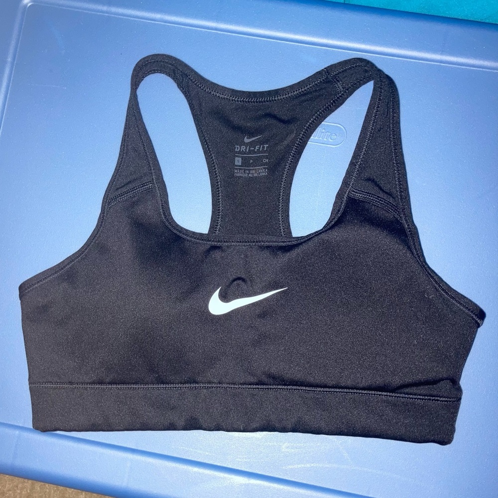 Nike Dri Fit black sports bra small